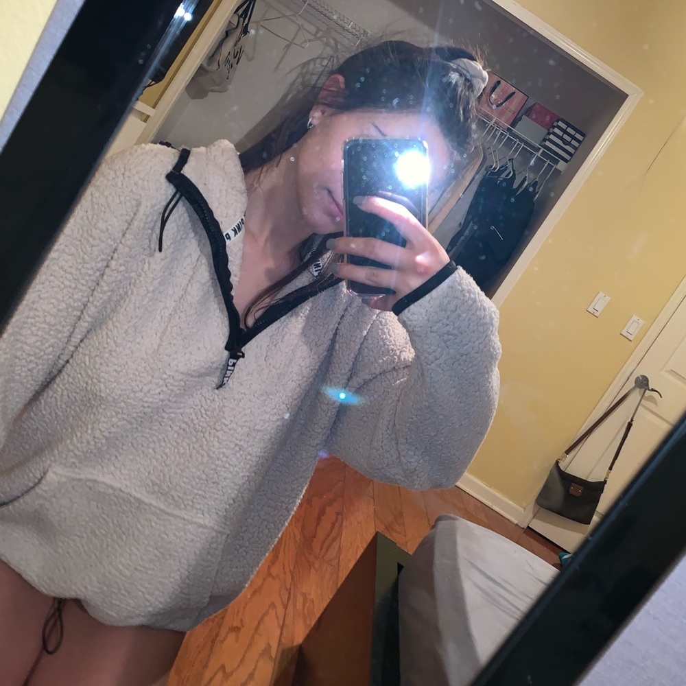 Victoria Secret Pink Tan Fur Jacket